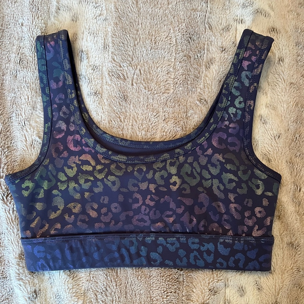 Zyia fun leopard print bra. Excellent condition. XS